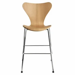 3177 Sjuan Junior stol krom Lacquered oak veneer