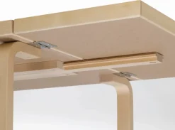 Aalto Table foldable DL81C matbord Top IKI white HPL-natural lacquered