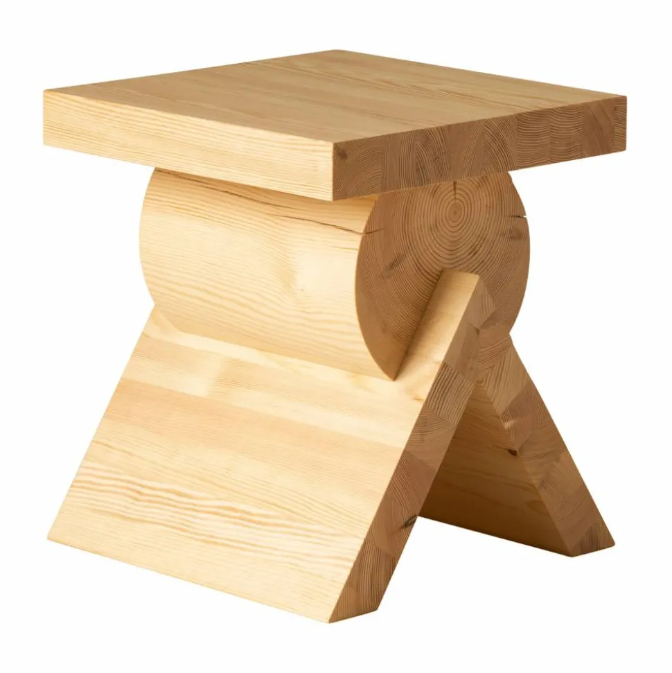 006 AA Side Table sidobord Matt oljevaxad furu 40x40x45 cm