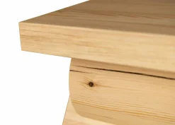 006 AA Side Table sidobord Matt oljevaxad furu 40x40x45 cm