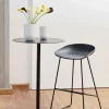 About a Stool 38 High barstol 2.0 Svart-svart stålstativ