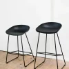 About a Stool 38 Low barstol 2.0 Svart-svart stålstativ