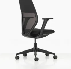 ACX Light kontorsstol justerbara armstöd mjuka hjul broms Nero-deep black