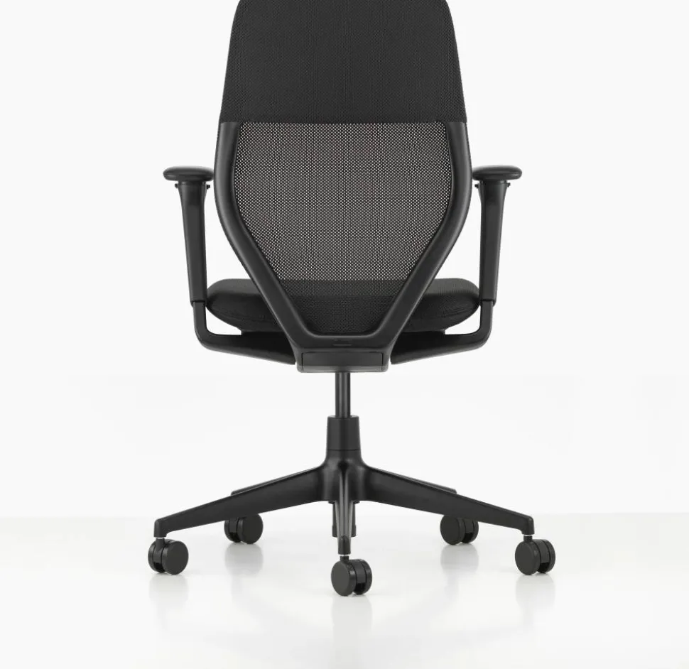ACX Light kontorsstol justerbara armstöd mjuka hjul broms Nero-deep black