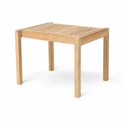 AH911 sidobord/pall 59 5x48 5 cm Obehandlad teak