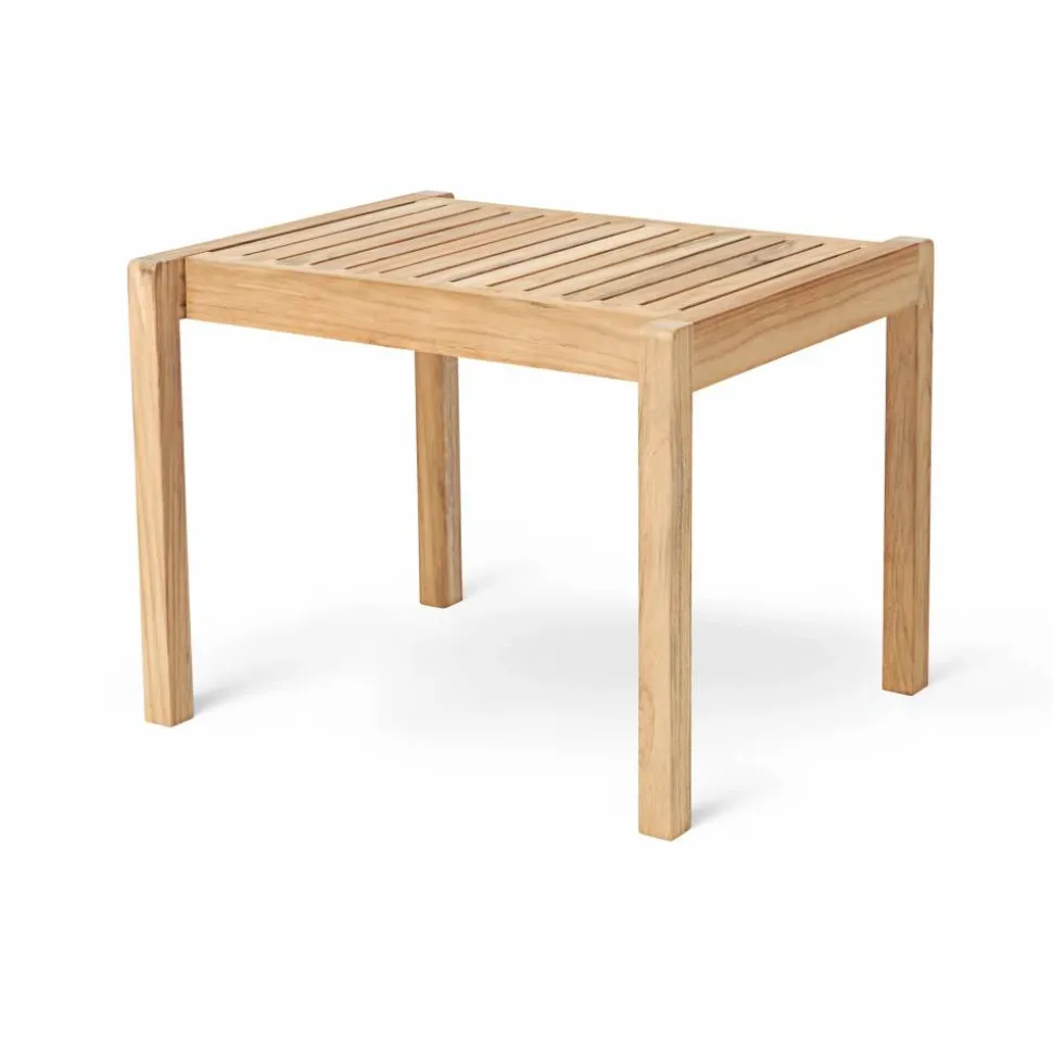 AH911 sidobord/pall 59 5x48 5 cm Obehandlad teak