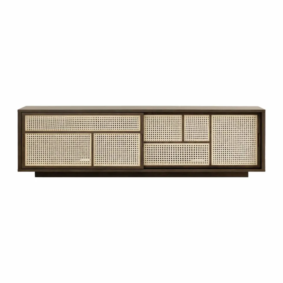 Air sideboard low Mörk ek
