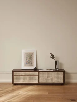 Air sideboard low Mörk ek