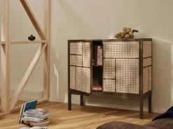 Air sideboard Mörk ek 120x110 cm med ben
