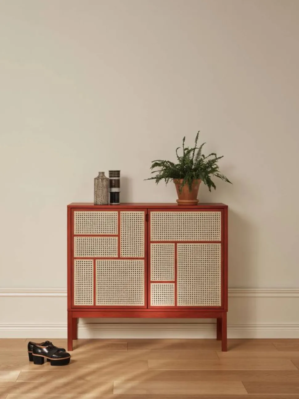 Air sideboard Red 120x110 cm med ben