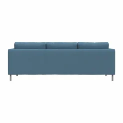 Alex 3-sits soffa Tyg Hiro Light Blue-aluminiumben