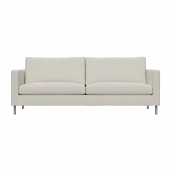 Alex High 2 5-sits soffa Tyg Hiro White-aluminiumben