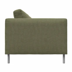 Alex 2 5-sits soffa Tyg Hiro Lightgreen-aluminiumben