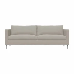 Alex 2 5-sits soffa Tyg Hiro Sand-aluminiumben