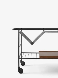 Alima förvaringsvagn lackerad valnöt Black & lacquered walnut