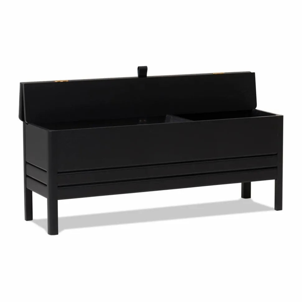 A Line förvaringsbänk 111 cm Black