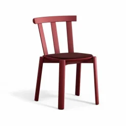 Alt stol klädd sits björk Hallingdal 65-694 maroon-lingon 19