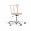 Alt stol snurrstativ klädd sits björk Hallingdal 65-200 beige-ljus mattlack