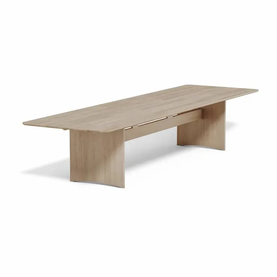 Alt bord 110x385 cm ek Ljus mattlack