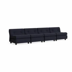 Amanta soffmodul Anthracite shell-turf blue red mélange 4-sits