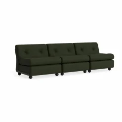 Amanta soffmodul Bottle green-maglia dark green 3-sits