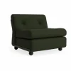 Amanta soffmodul Bottle green-maglia dark green 1-sits/fåtölj