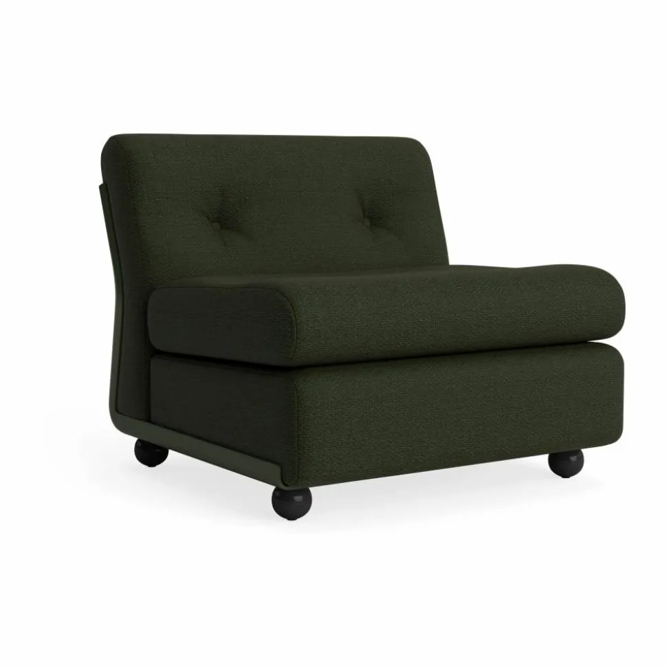 Amanta soffmodul Bottle green-maglia dark green 1-sits/fåtölj