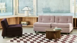 Amanta soffmodul Burgundy red-turf burgundy 1-sits/fåtölj