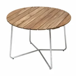 9A matbord Teak Ø100 cm