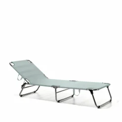 Amigo solsäng Sage green-aluminium