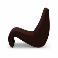 Amoebe fåtölj Cento dark red melange