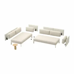 Anagram soft modulsoffa - Nubia 01 Ivory Pearl-chalk
