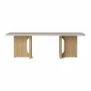 Androgyne loungebord Sand/kunis breccia-ekstativ