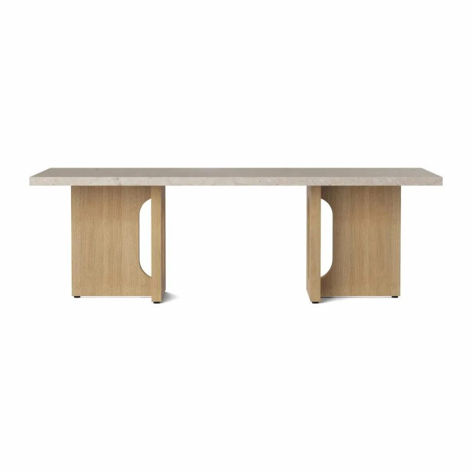 Androgyne loungebord Sand/kunis breccia-ekstativ
