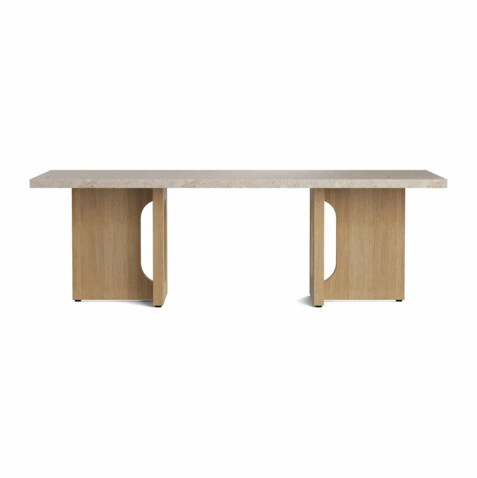 Androgyne loungebord Sand/kunis breccia-ekstativ