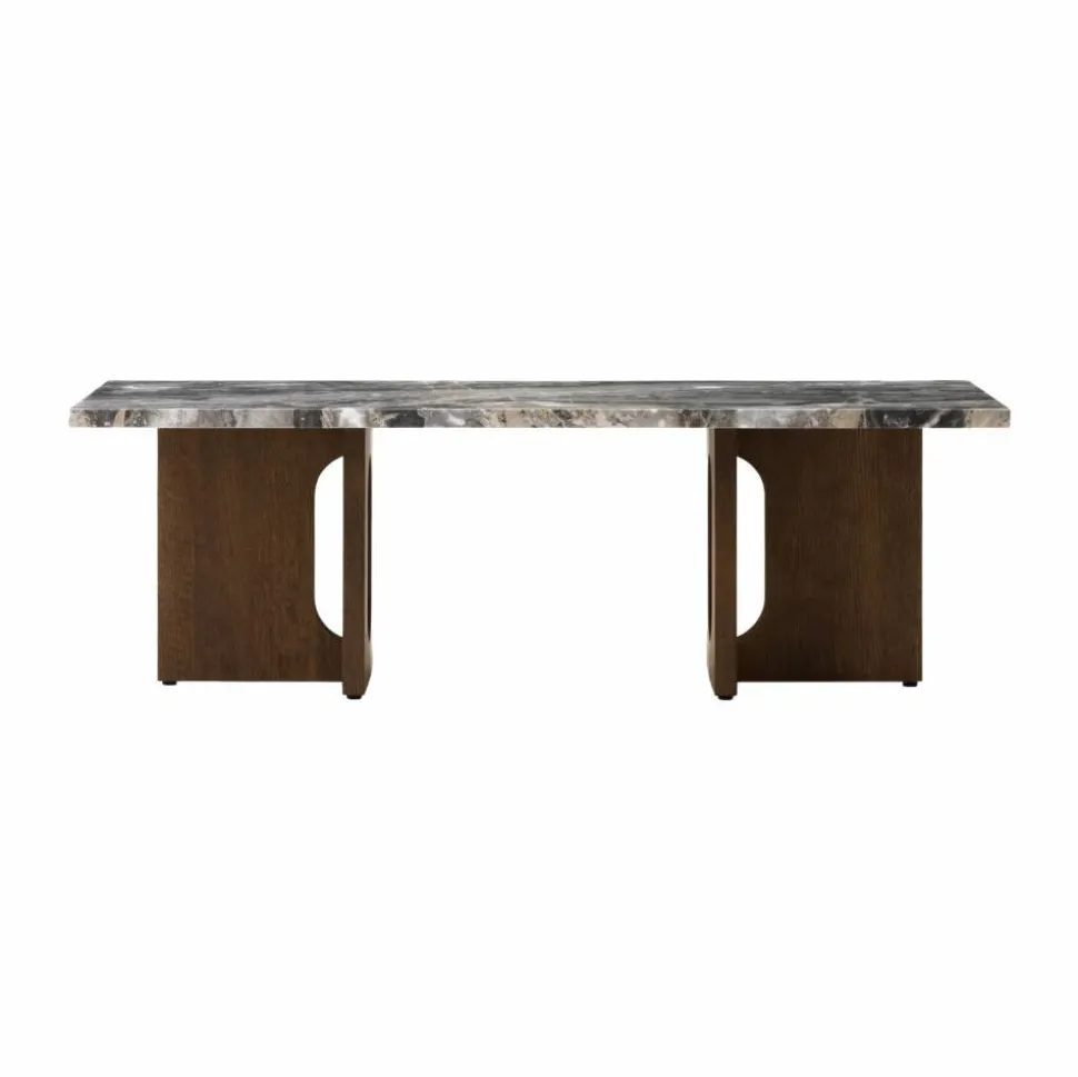 Androgyne loungebord 45x120 cm Grey galaxy-mörkbetsad ek