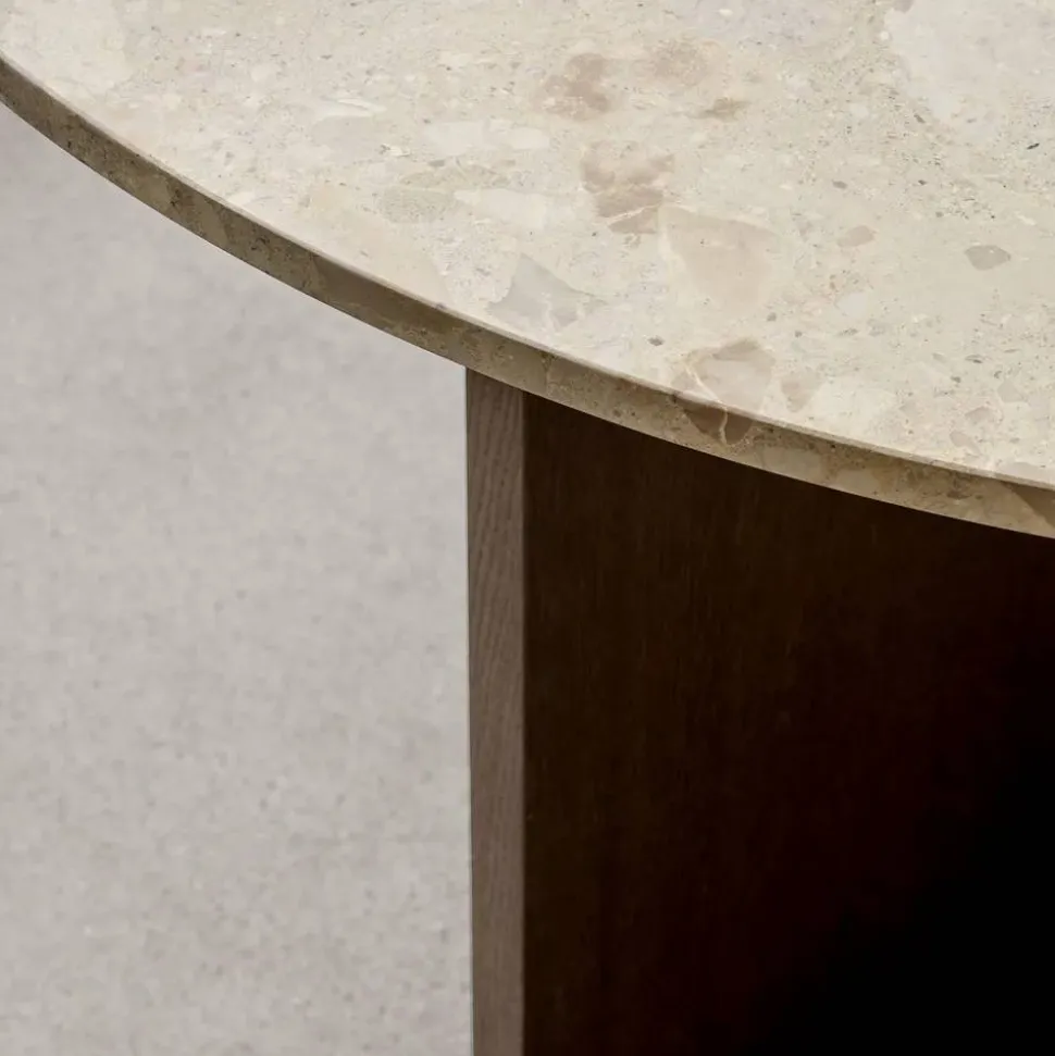 Androgyne matbord Sand stone betsat ekstativ
