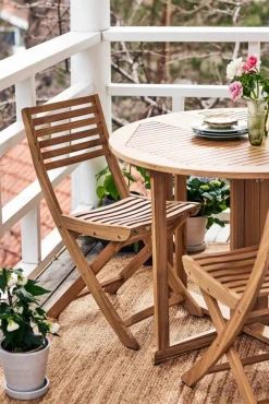 Aneboda balkongset med 2 stolar teak