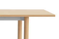 Annex Overhang matbord Oxiderad aluminium-lackerad ek 220x90 cm