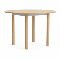 Annex Round matbord Oxiderad aluminium-lackerad ek Ø110 cm