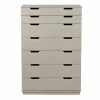Aoko byrå 7 lådor Beige