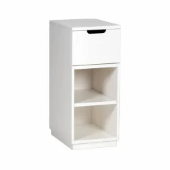 Aoko sängbord 72 cm 1 låda Vitlack
