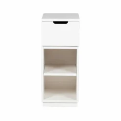Aoko sängbord 72 cm 1 låda Vitlack