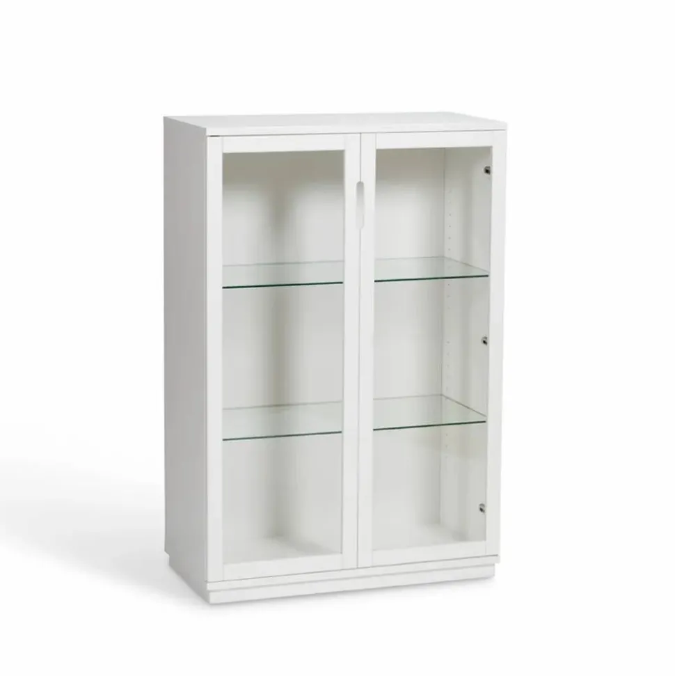 Aoko vitrinskåp 120 cm Vitlack
