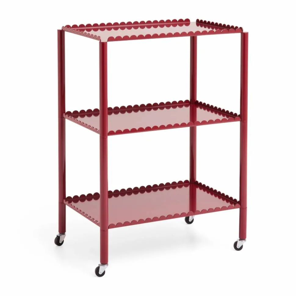 Arcs Trolley High serveringsvagn Auburn red