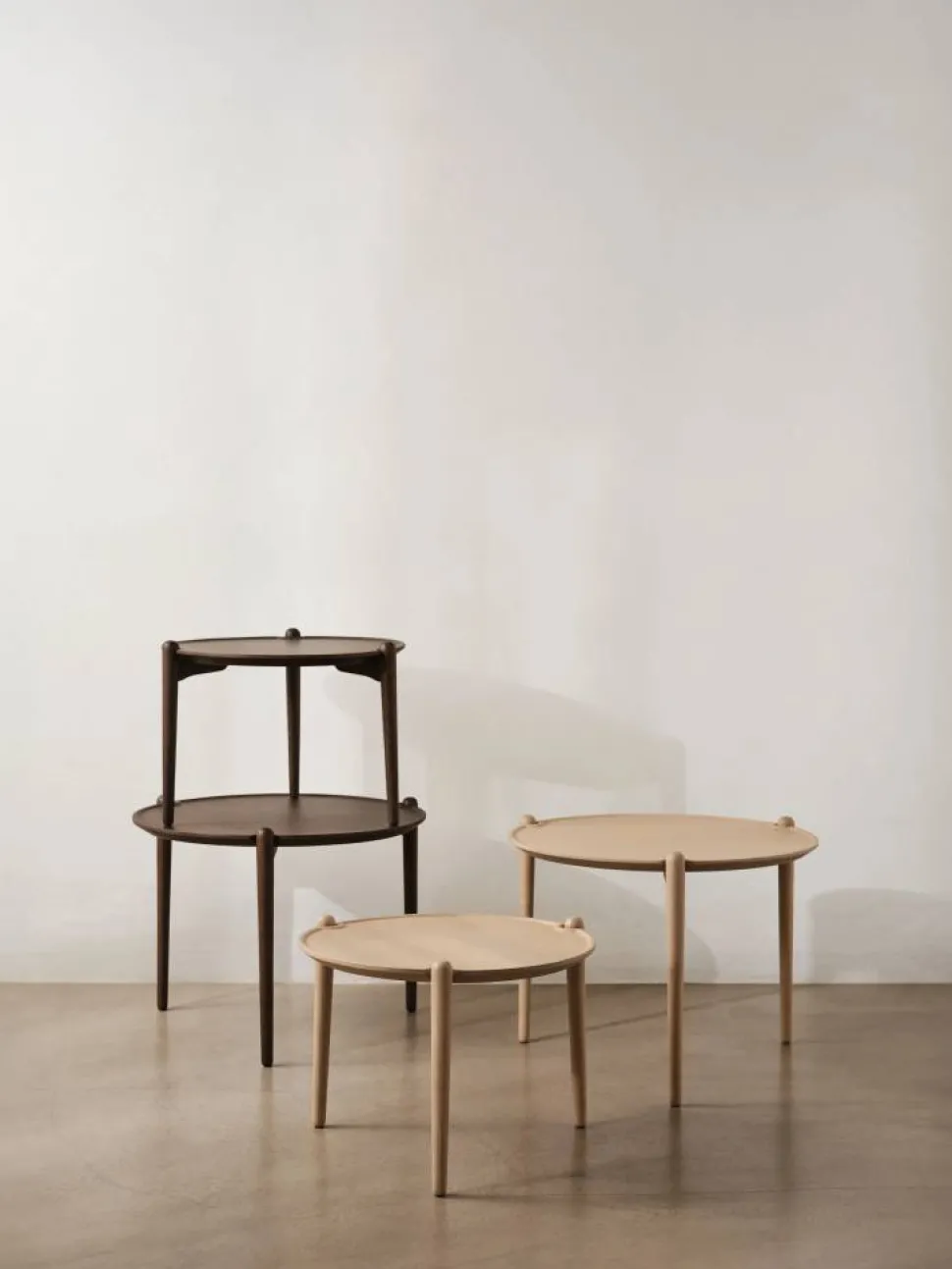 Aria soffbord Dark oak Ø50x37 cm