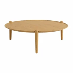 Aria soffbord Ek Ø90x30 cm