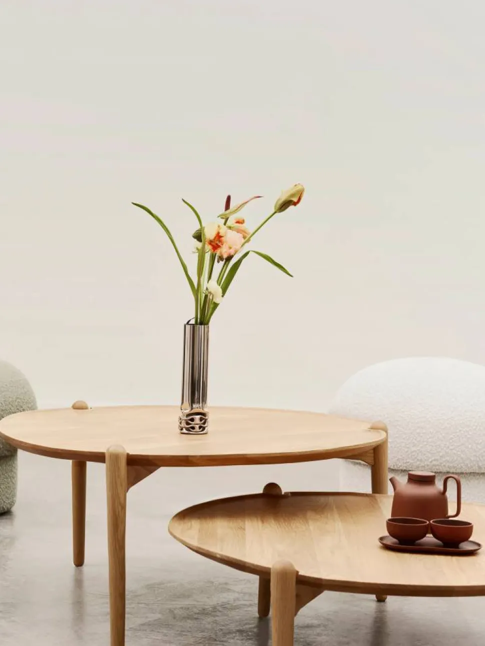 Aria soffbord Mörk ek Ø90x42 5 cm