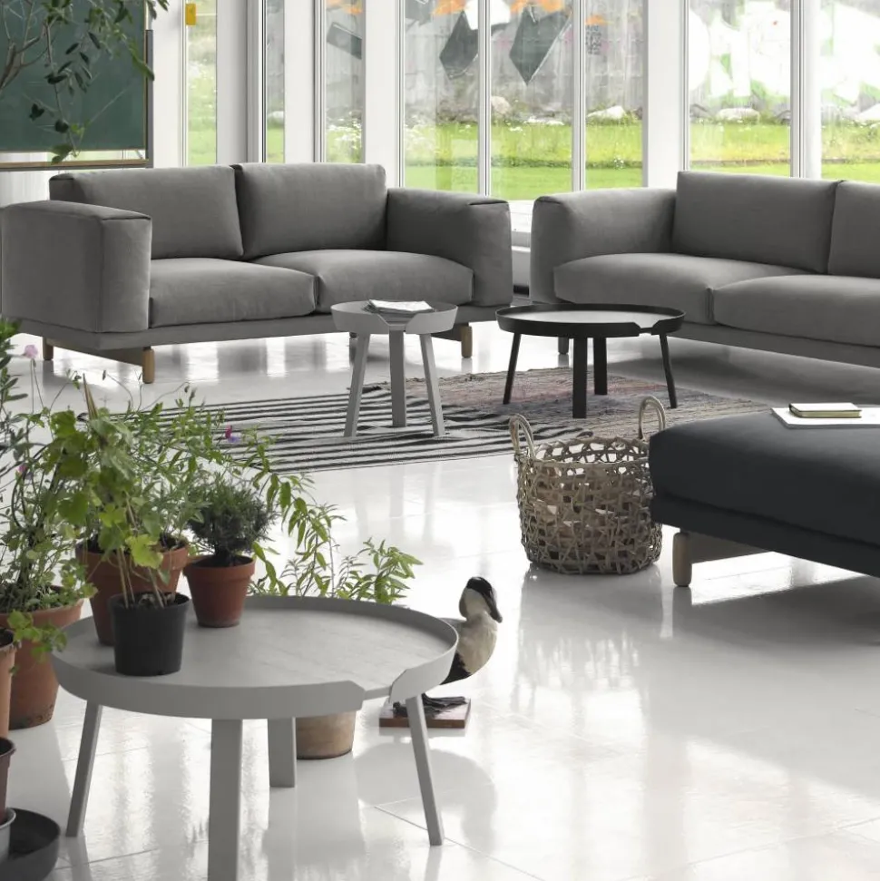 Around sidobord small Grey