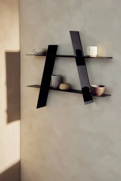 A-Shelf vägghylla Large 78x12x67 cm Black